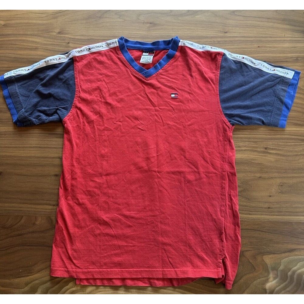 Tommy Hilfiger Men T-Shirt Crew Neck Classic Beach City Preppy USA Size Large